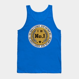 No.1 No Discussion No Doubt Sticker Tank Top